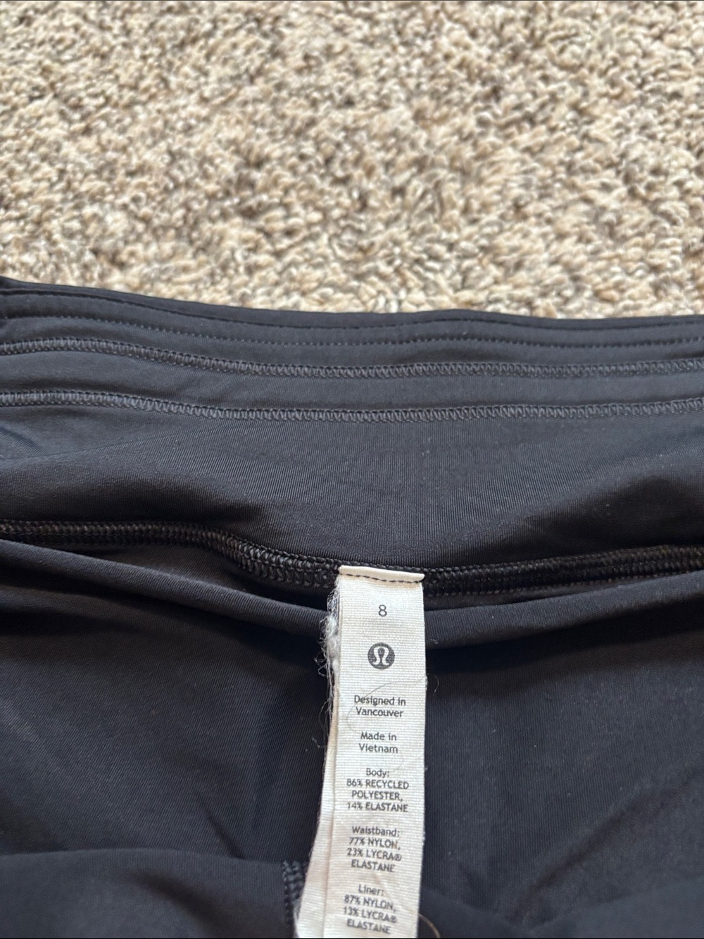 Lululemon Pace Rival Skirt (Tall) *4-way Stretch 15" size 8 - Picture 2 of 6